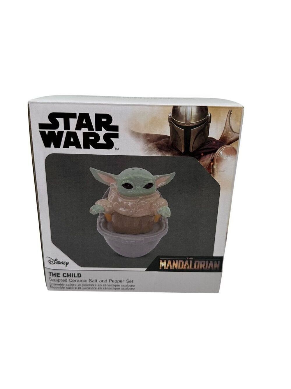 Star Wars Salt Pepper Set The Mandalorian The Child Baby Yoda Grogu Ceramic New